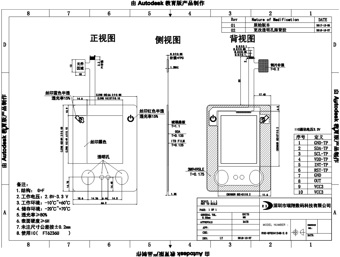 capacitive touch screen wopanga