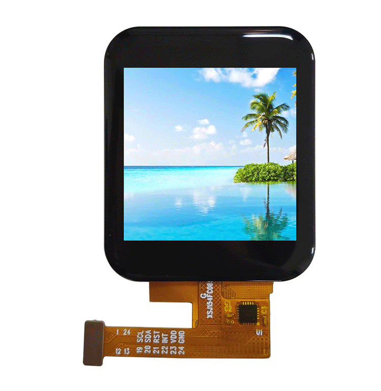 China 1.54 display LCD LCD TFT color screen MCU 24P seat son IPS HD electric touch smart wear Manufacturer and Supplier Ruixiang